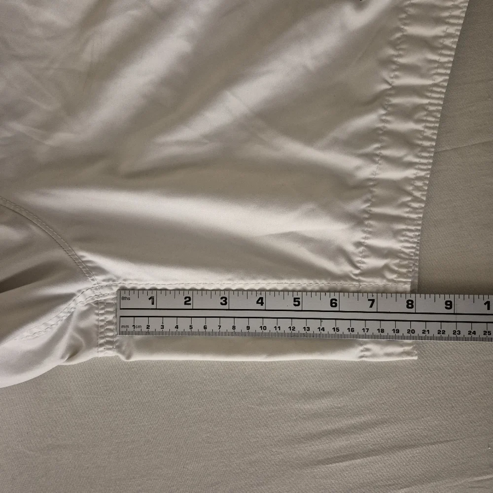 Abercrombie & Fitch Mens‎ L White Lined Board Shorts Spell Out Y2K Preppy